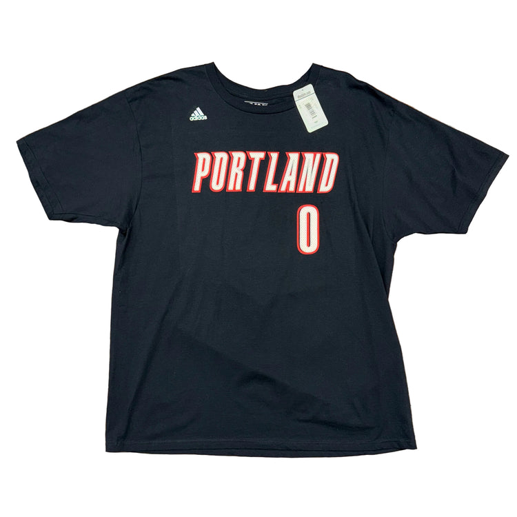 NWT Adidas Portland Trail Blazers Damian Lillard Jersey Tee Sz 2X