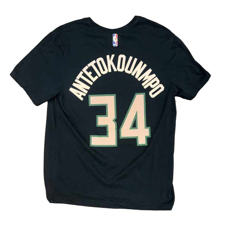 Nike Milwaukee Bucks Giannis Antetokounmpo Jersey Tee Sz M