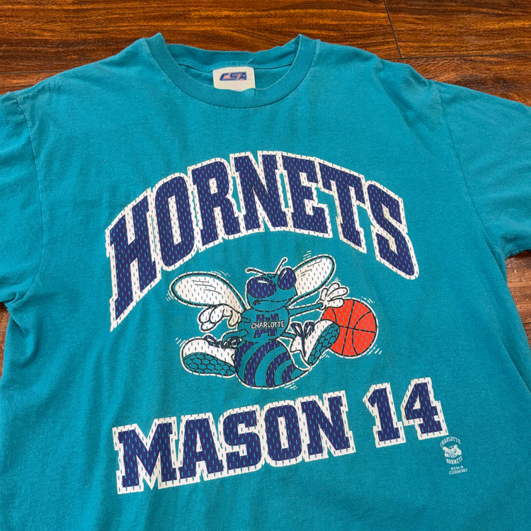 CSA 90’s Charlotte Hornets Anthony Mason Tee Sz L