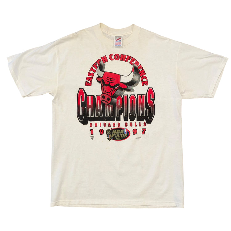 Jerzees 1997 Chicago Bulls Champs Tee Sz L