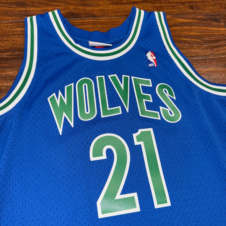MN Minnesota Timberwolves Kevin Garnett Jersey Sz L