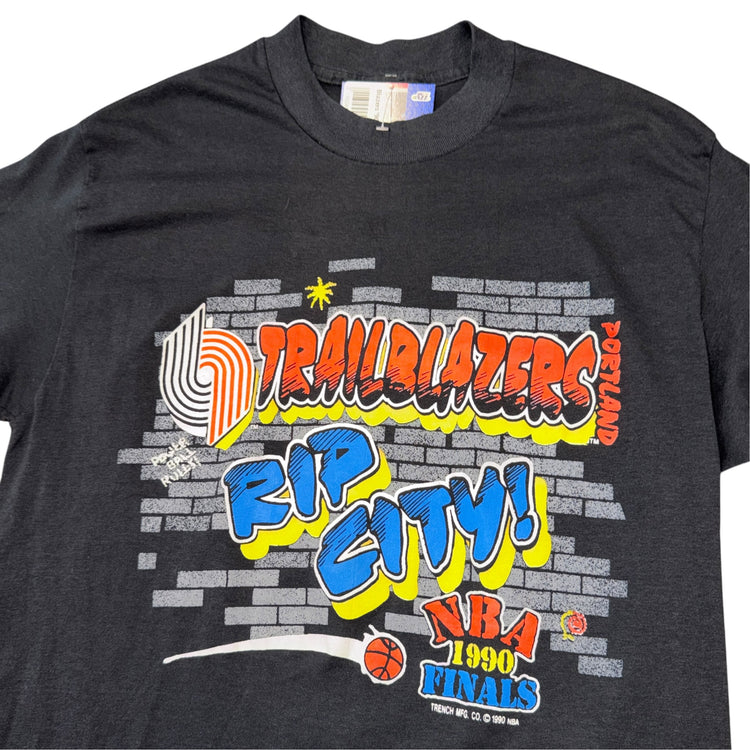 Blazers 1990 Finals "Rip City" Portland Trail Blazers Tee Sz L
