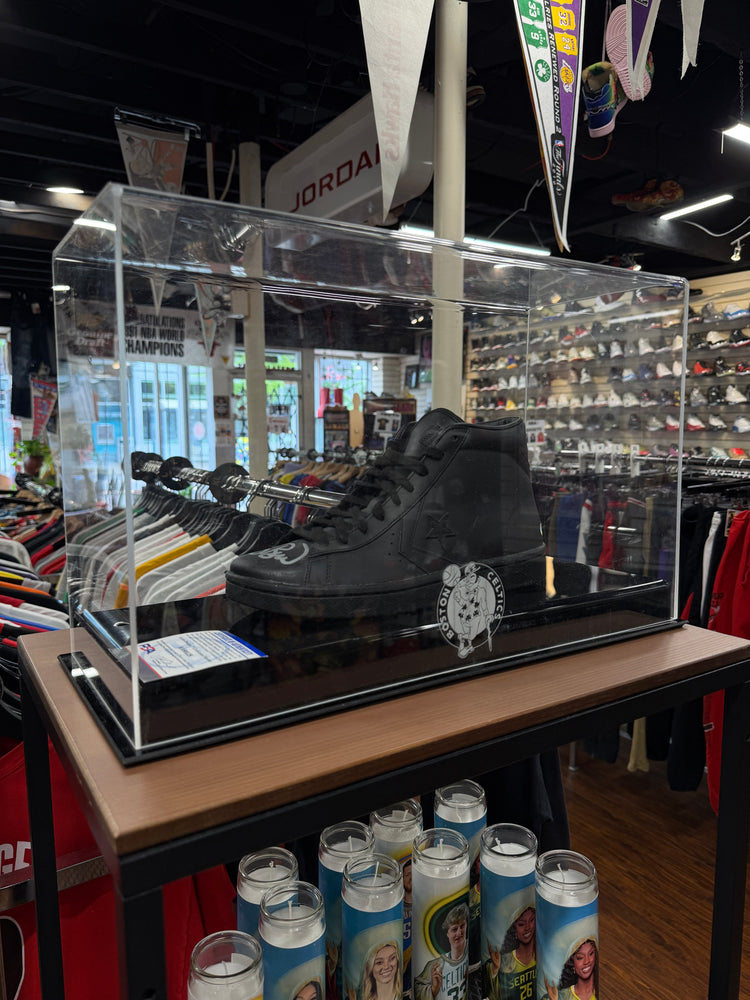 PSA Signed Framed Larry Bird Converse Pro Leather Mid Deadstock