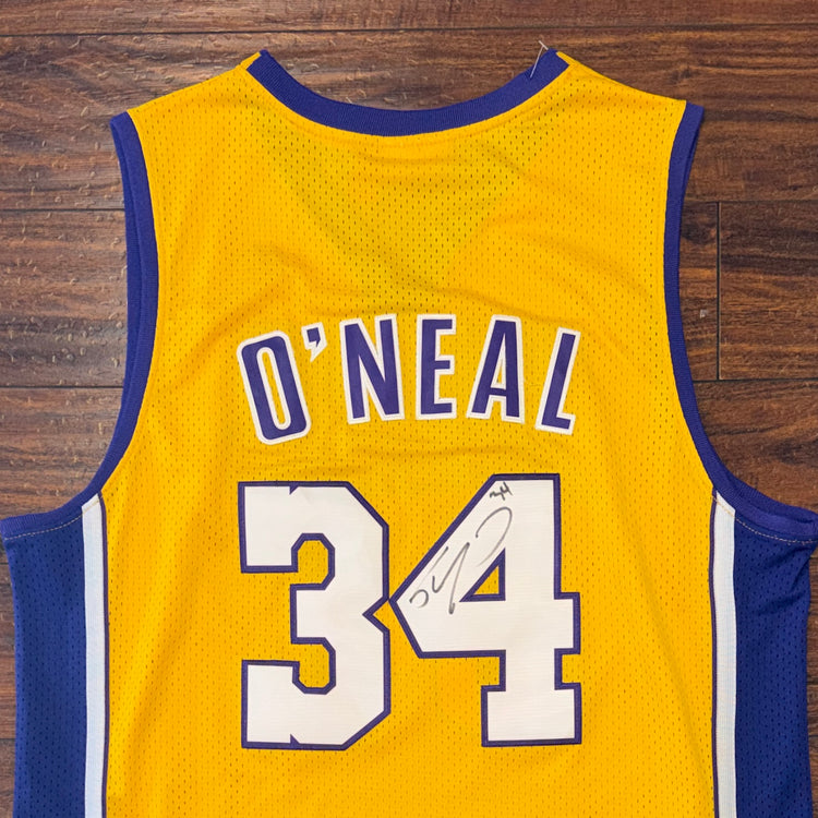 Autographed Mitchell & Ness Shaquille O’Neal Los Angeles Lakers Jersey Sz 2X