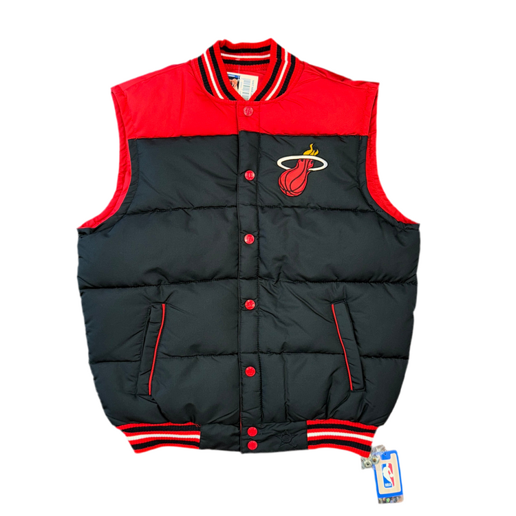 NWT NBA Jeff Hamilton Design Miami Heat Reversible Vest Sz M