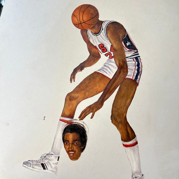 Original “Ralph Sampson” Art Piece by Diana Anderson