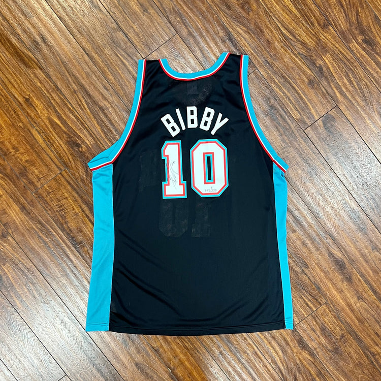 Champion Grizzlies Bibby Autographed Jersey