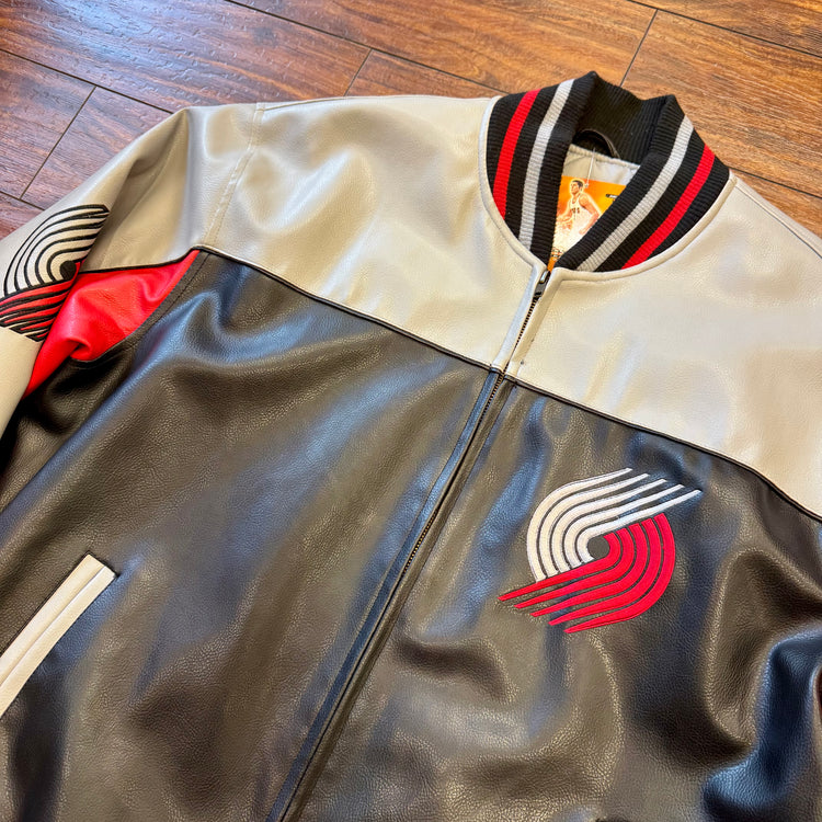 G-3 Sports X Carl Banks 00’s Blazers Leather Jacket Sz L