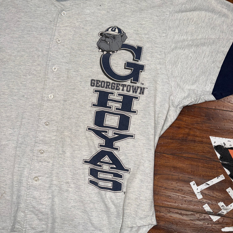 Signal Georgetown Hoyas Baseball Jersey Sz XL