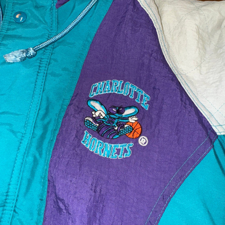 Starter Youth Charlotte Hornets Puffer Sz YM