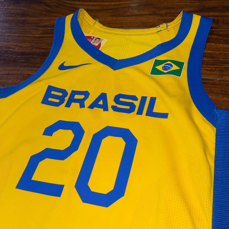 Nike 2020 Olympics Brazil Team Issued SAMPLE Jersey Sz L + 4”