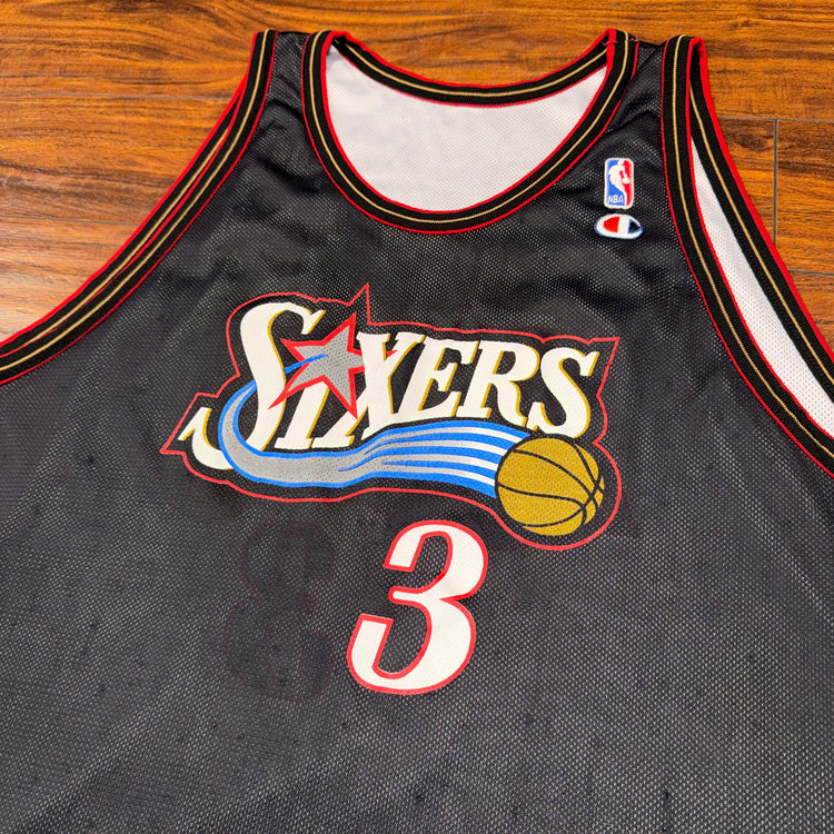 Champion Reversible Philadelphia 76ers Allen Iverson Jersey Sz 2X