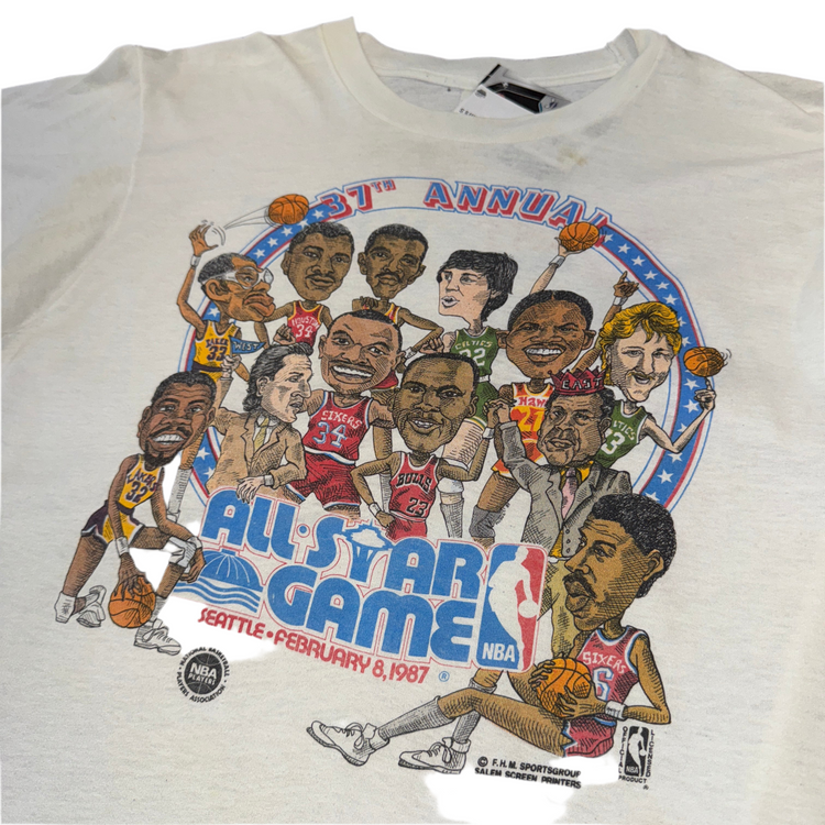 Screen Stars NBA All Star 1987 Tee Sz S