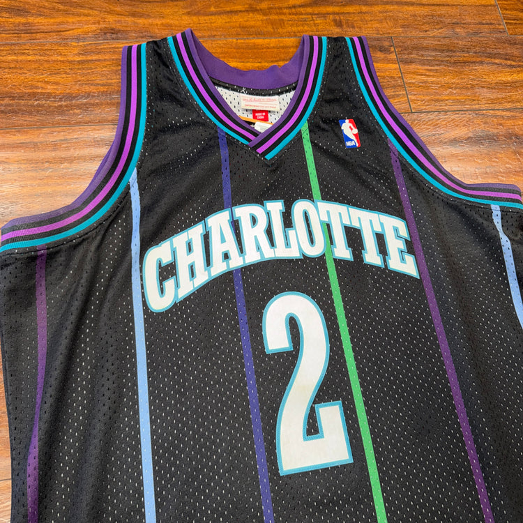 Mitchell & Ness Charlotte Hornets Larry Johnson Jersey Sz XL