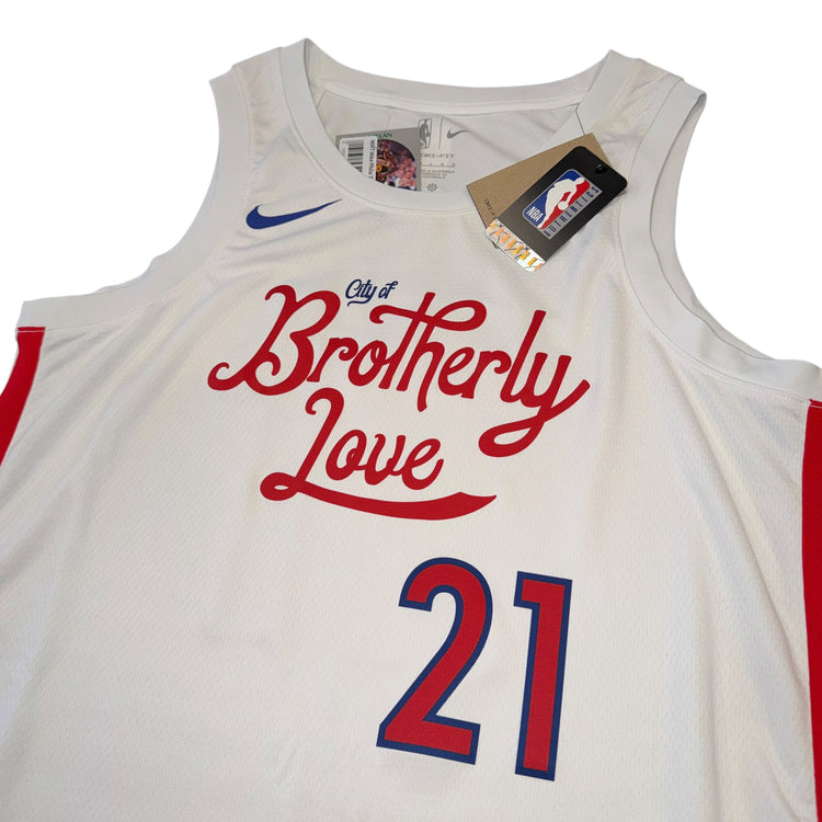 NWT Nike Swingman Philadelphia 76ers City Edition Joel Embiid Jersey Sz L
