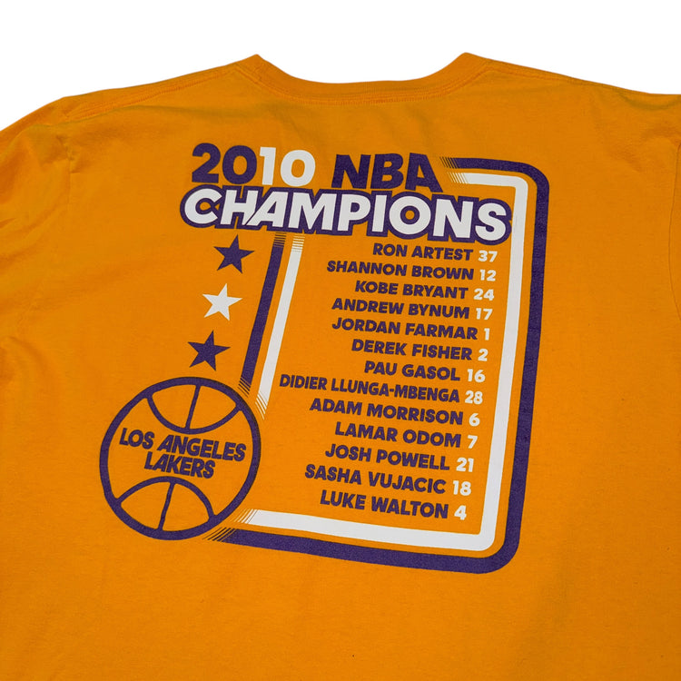 Adidas 2010 Los Angeles Lakers Champions Tee Sz 2X