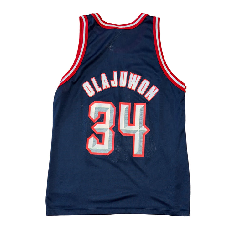 Champion houston Rockets Hakeem Olajuwon Jersey Sz XL