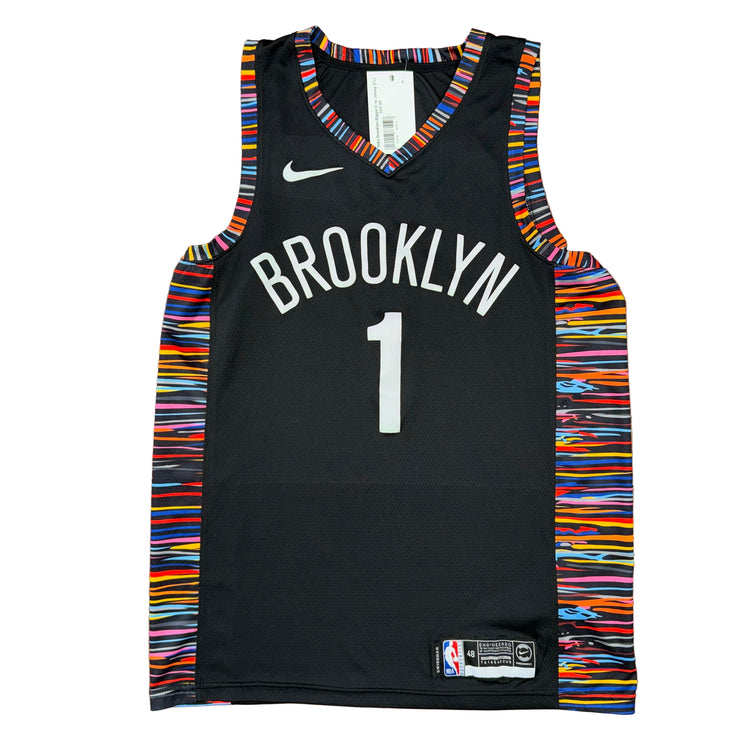 Nike Brooklyn Nets Deangelo Russell City Edition Jersey Sz L