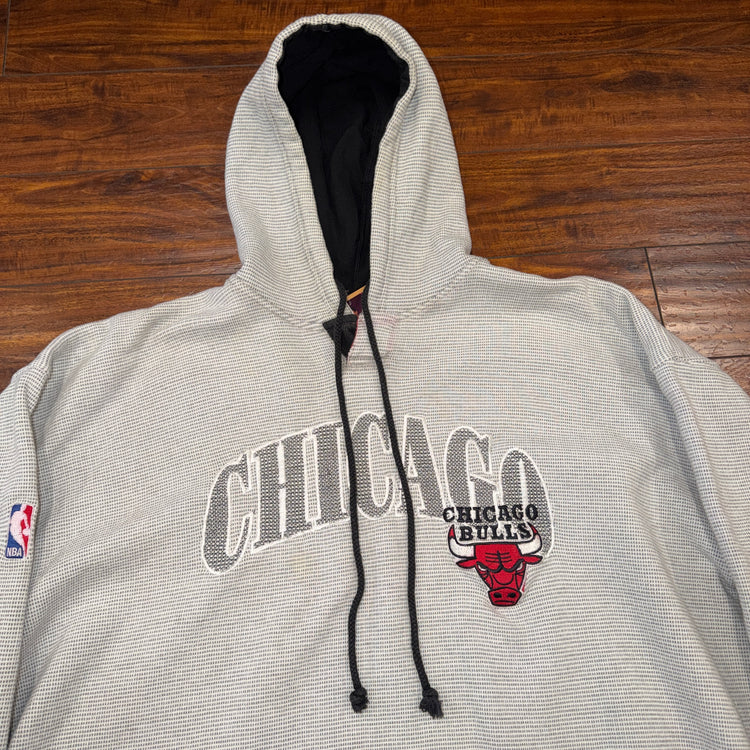 Starter 90's Chicago Bulls Ash Grey Hoodie Sz 2X