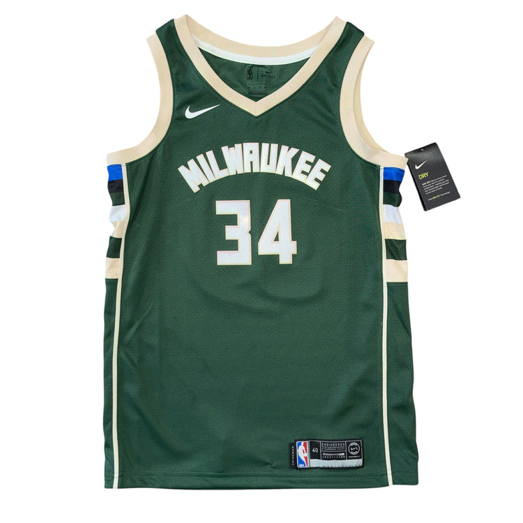 NWT Nike Swingman Icon Milwaukee Bucks Giannis Antetokounmpo Jersey Sz S