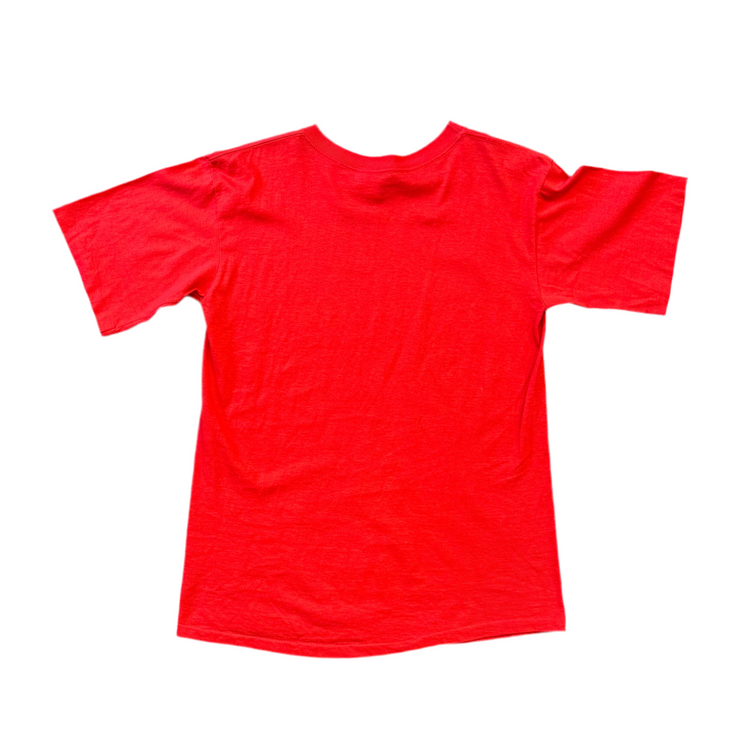 Salem Sportswear 1990 Blazers Drexler Big Print Red Tee Sz L