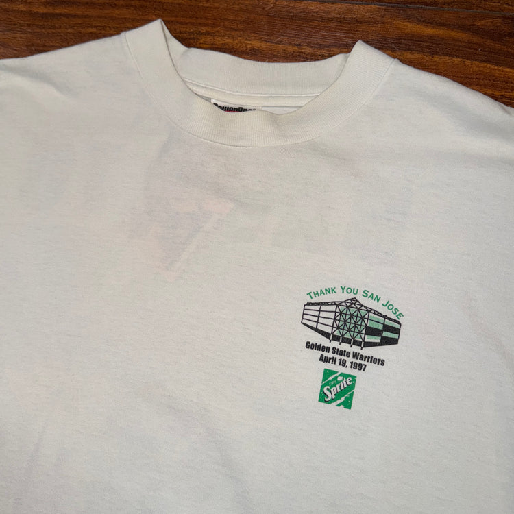 1997 Back To Oakland Warriors Tee Sz L