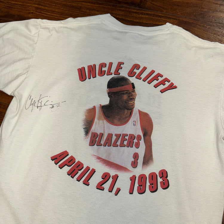 (Signed) Cliff Robinson 1993 Blazers Hot Shootout For the Special Olympics Sz XL