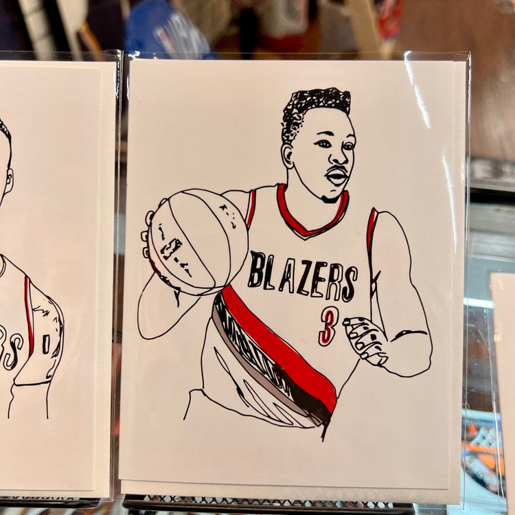 NBA Postcards by Artjaden