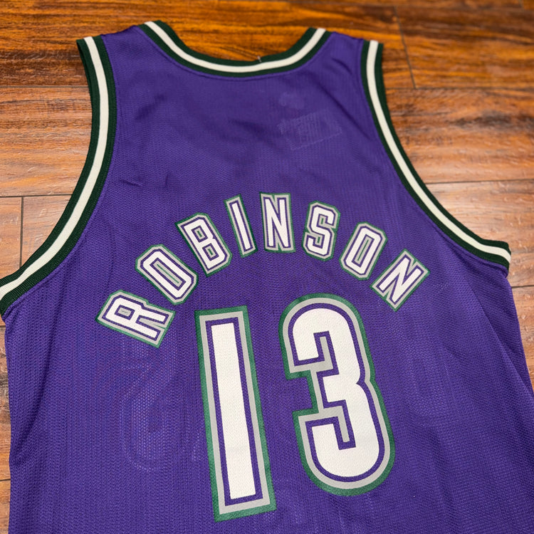 Champion Milwaukee Bucks Glen Robinson Jersey Sz M