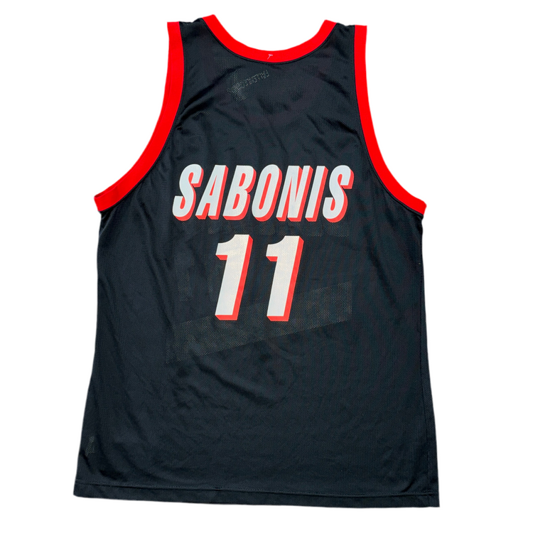 Champion Portland Trail Blazers Arvydas Sabonis Jersey Sz XL