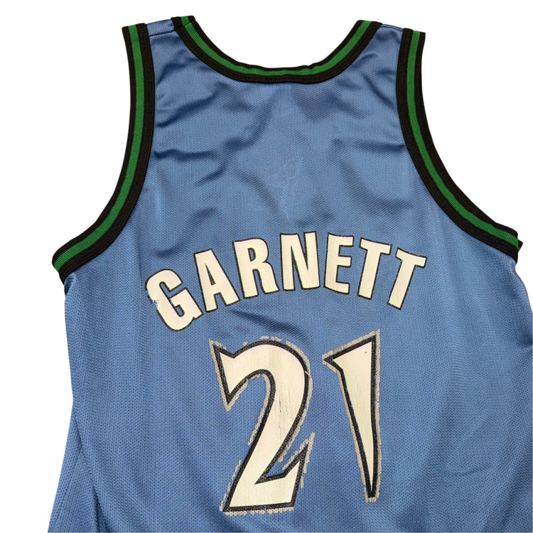 Champion 90’s Minnesota Timberwolves Kevin Garnett Away Jersey Sz M