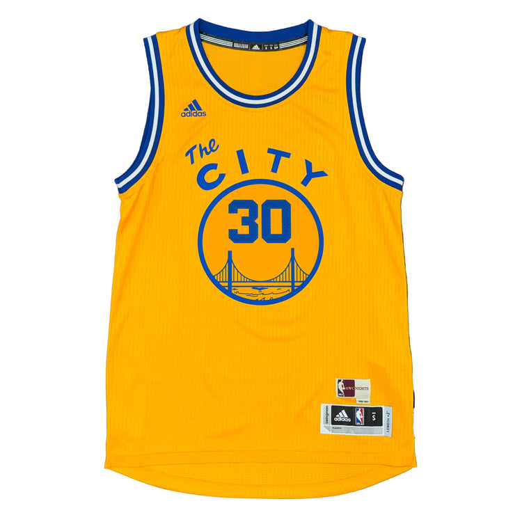 NWT Adidas Golden State Warriors Hardwood Classic Stephen Curry Jersey Sz S