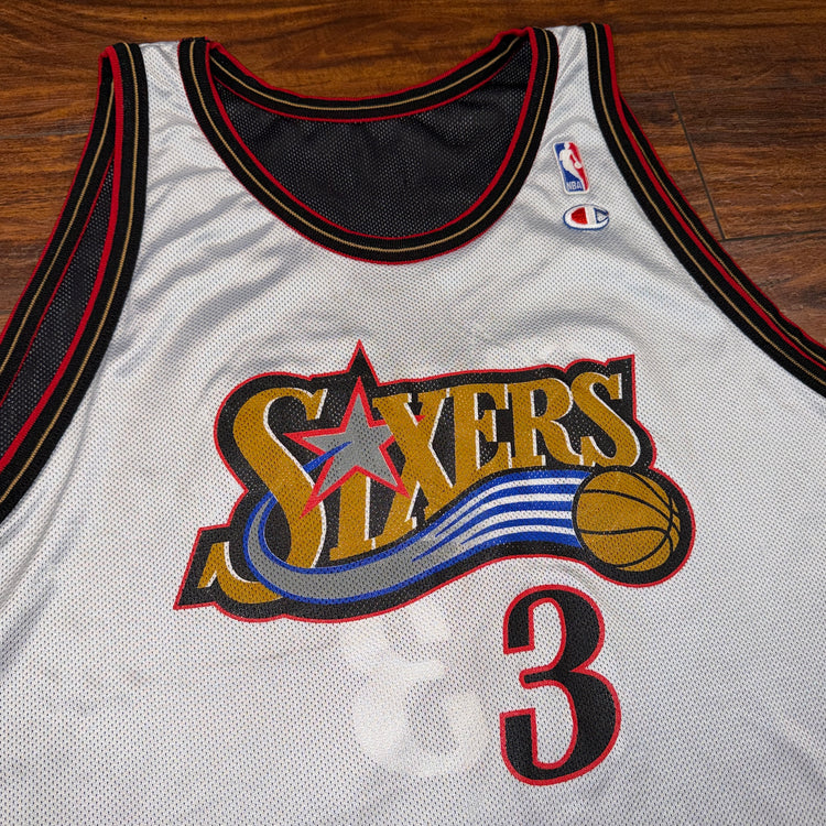 Champion Reversible Philadelphia 76ers Allen Iverson Jersey Sz 2X