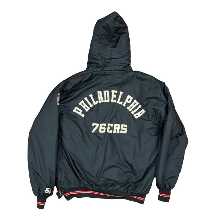 Starter Philadelphia 76ers Puffer Jacket Sz XL