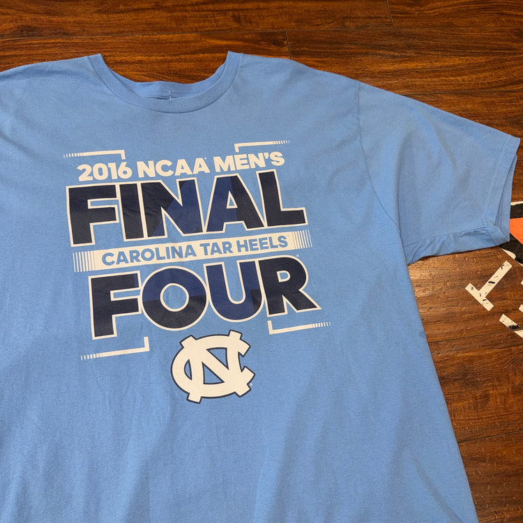 Adidas 2016 University of North Carolina Tar Heels Final 4 Tee Sz 2X