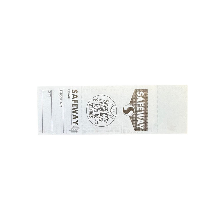 1977-78 Unused Blazers Playoff Ticket