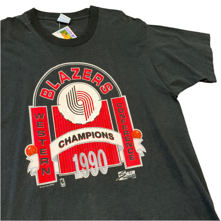 Salem Sportswear 1991 Portland Trail Blazers Playoff Tee Sz XL