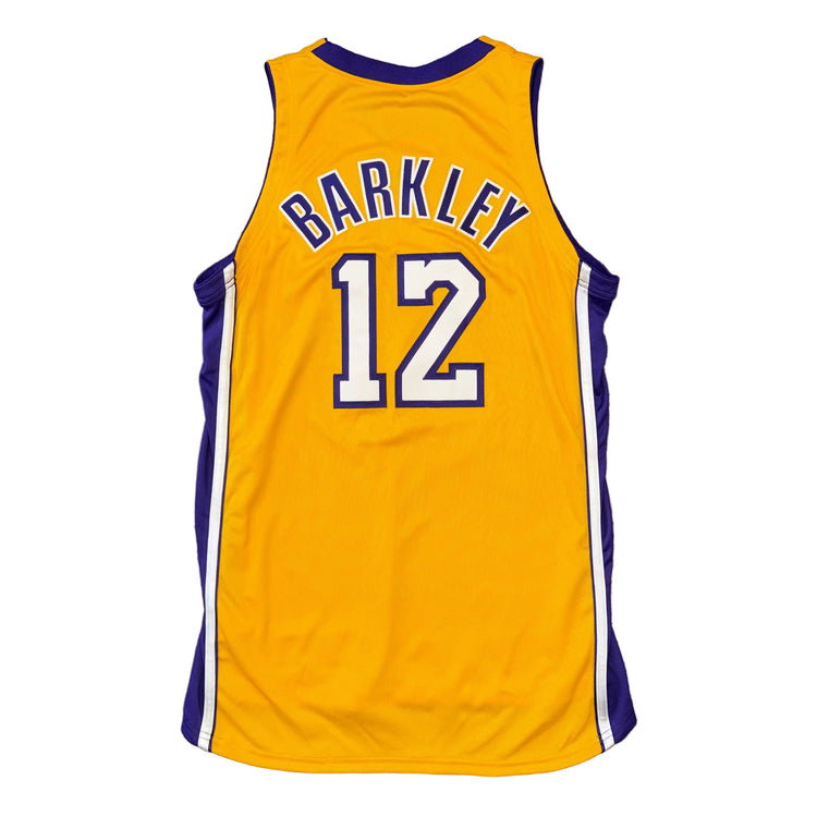 Nike '01 Los Angeles Erick Barkley Team Issued Lakers Jersey Sz XL