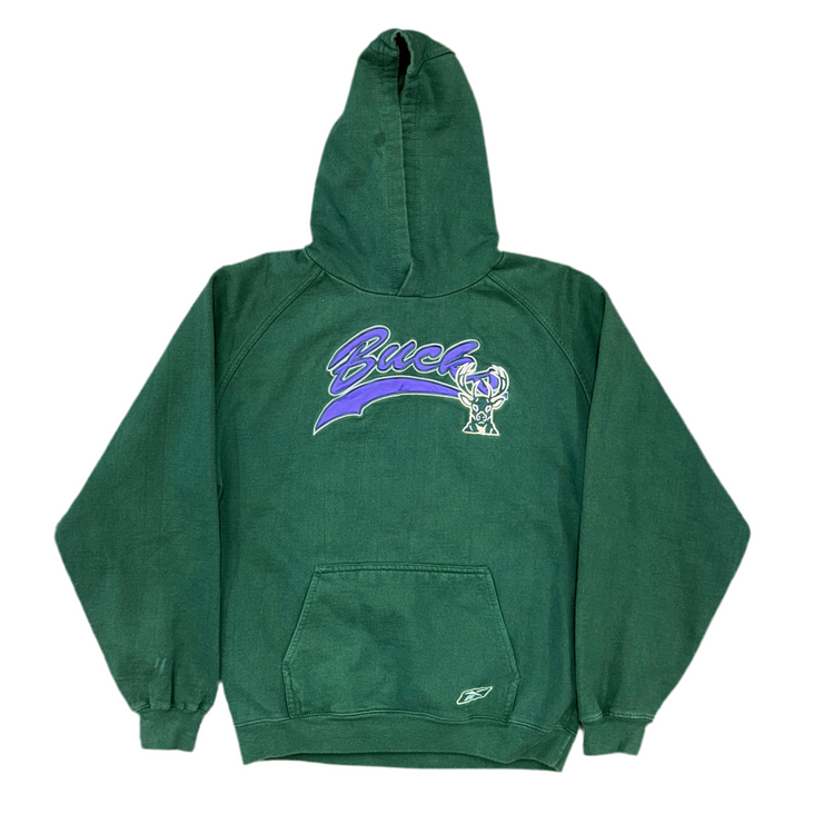Reebok Milwaukee Bucks Hoodie Sz YXL