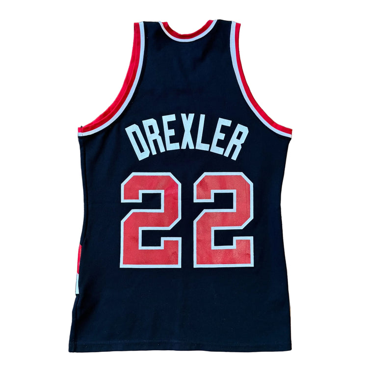 Sand-Knit 80’s Blazers Clyde Drexler Jersey Sz M