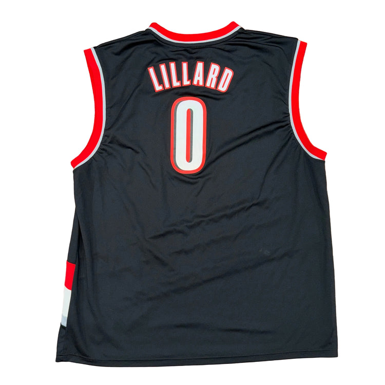 Adidas Portland Trail Blazers #0 Damian Lillard Jersey Sz 2X