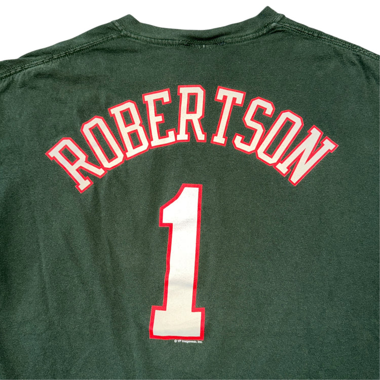 NBA Hardwood Classics Milwaukee Bucks Oscar Robertson Jersey Tee Sz L