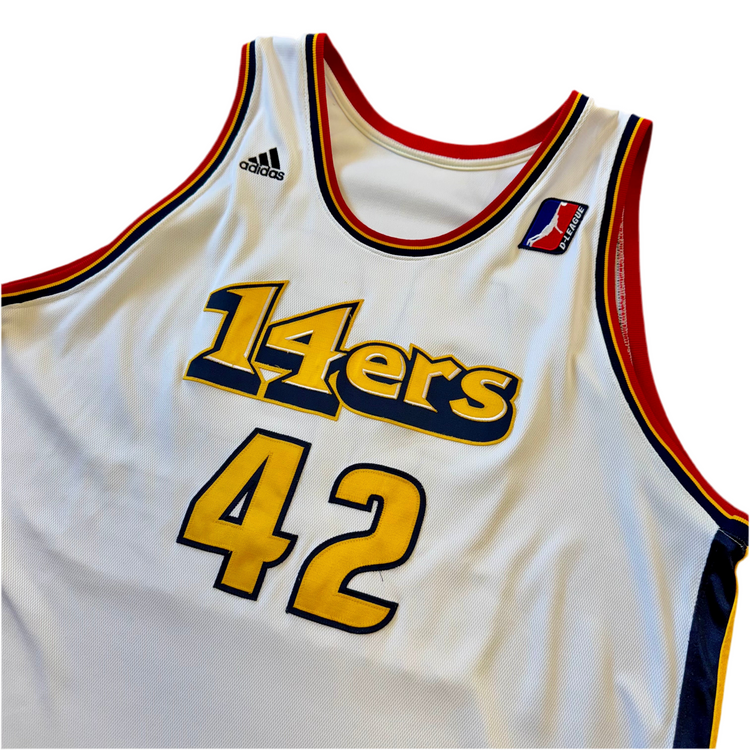 Adidas 2007-08 D-League 14ers Game Worn John Thomas Jersey Sz 3X