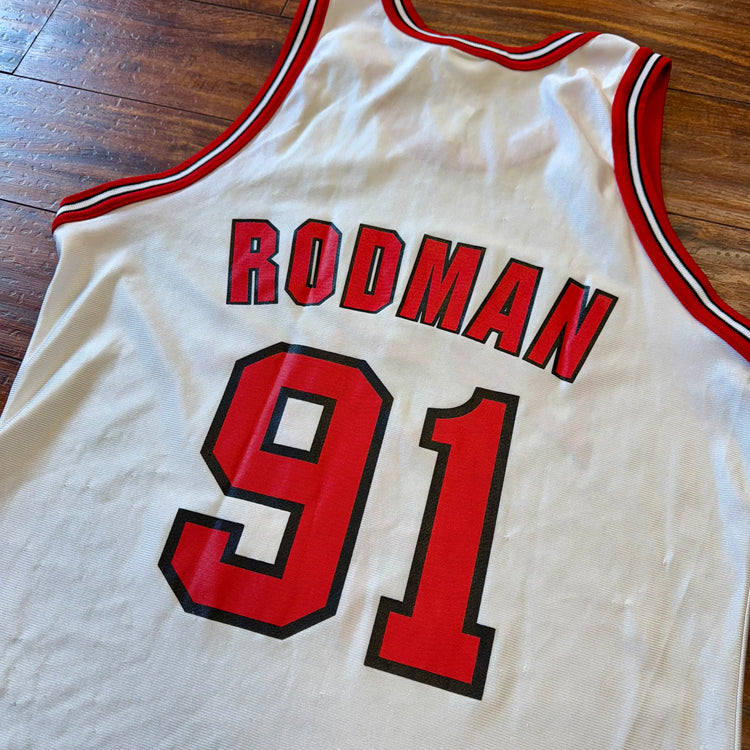 Champion 90’s Dennis Rodman Bulls Jersey Sz L