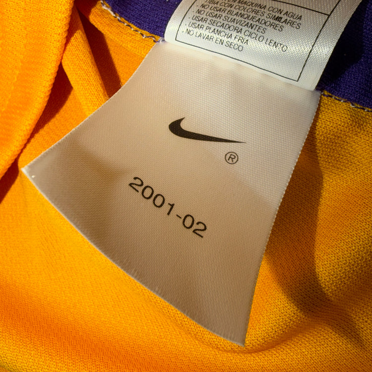 Nike '01 Los Angeles Erick Barkley Team Issued Lakers Jersey Sz XL