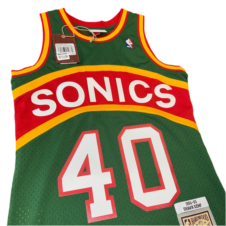 NWT Mitchell & Ness Seattle SuperSonics Shawn Kemp Jersey Multiple Sizes