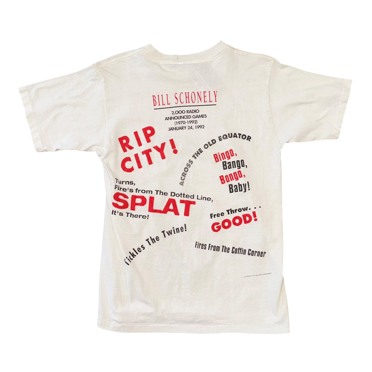 Oneita Rip City Schonz Knows Hoops Tee Sz L