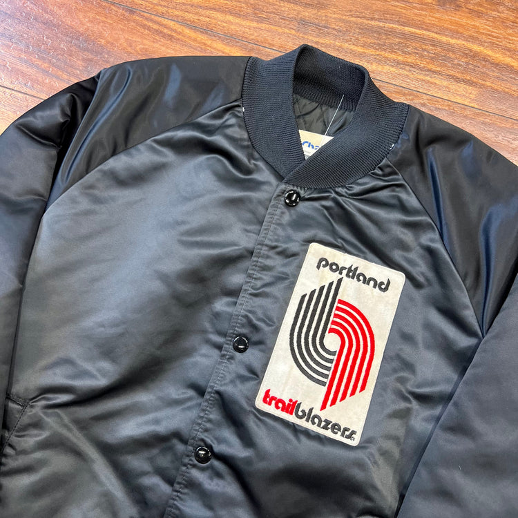Chalk Line 80/90's Portland Trail Blazers Satin Jacket Sz L