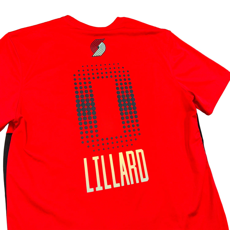 UNK Portland Trail Blazers Damian Lillard Dri-Fit Tee Sz L