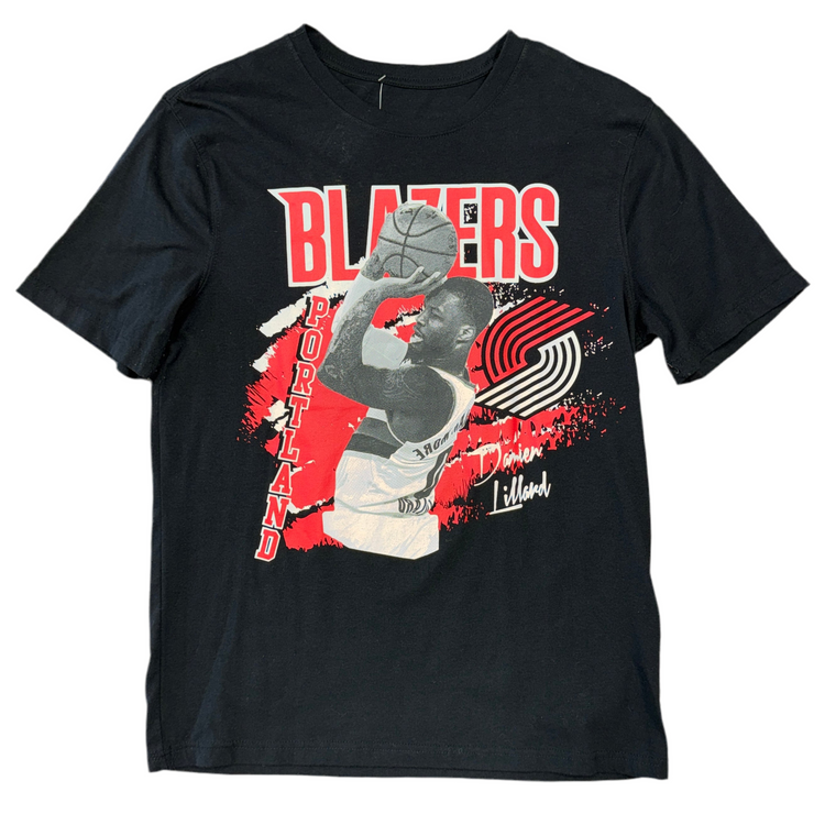 UNK Portland Trail Blazers Damian Lillard Pinwheel Tee Sz M